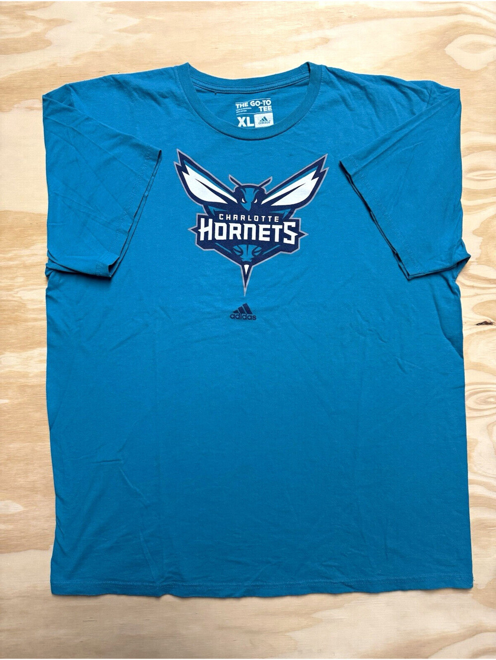 adidas Charlotte Hornets NBA Blue Shirt T-Shirt Tee Size XL